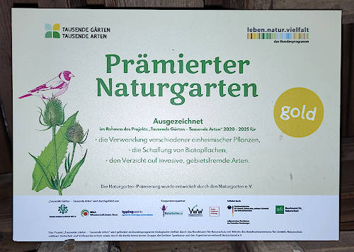 Auszeichnung Tausende G�rten - Tausende Arten